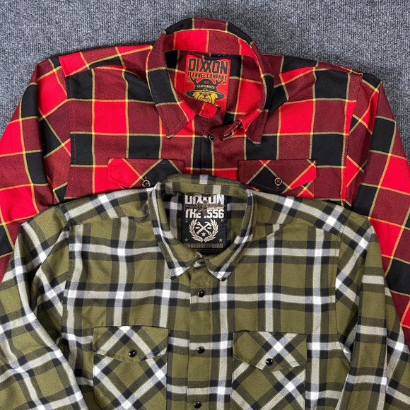 Dixxon Flannel Company Other - Lot x2 Dixxon Flannel Men's Size M Leatherneck & The .556 Plaid D-Tech Shirts